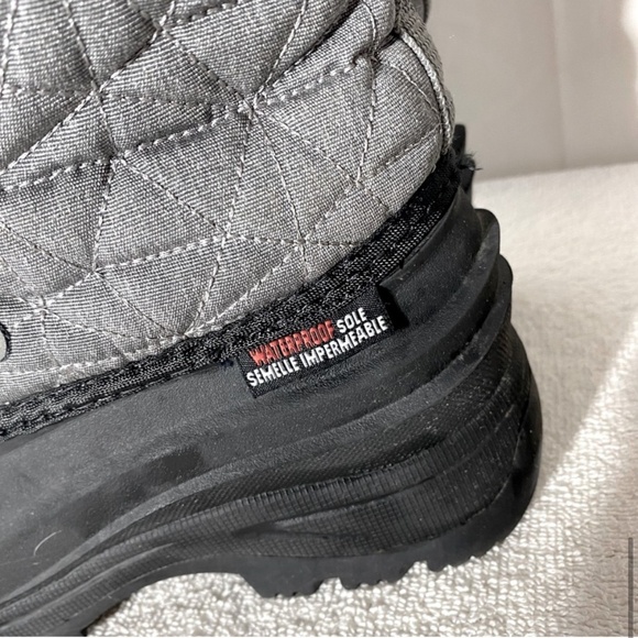 Ice Fields Grey Insulated Mid Calf Winter Boots With said Fur Trim 7 - Picture 11 of 14